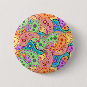 Boho Paisley Button