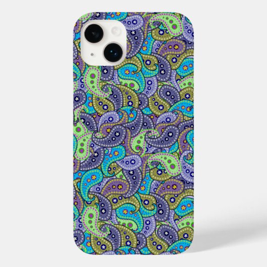Boho Paisley Case-Mate iPhone Hülle (Rückseite)