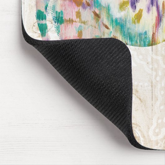 Boho Paisley Elefant I Mousepad (Ecke)