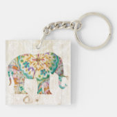 Boho Paisley Elefant I Schlüsselanhänger (Rückseite)