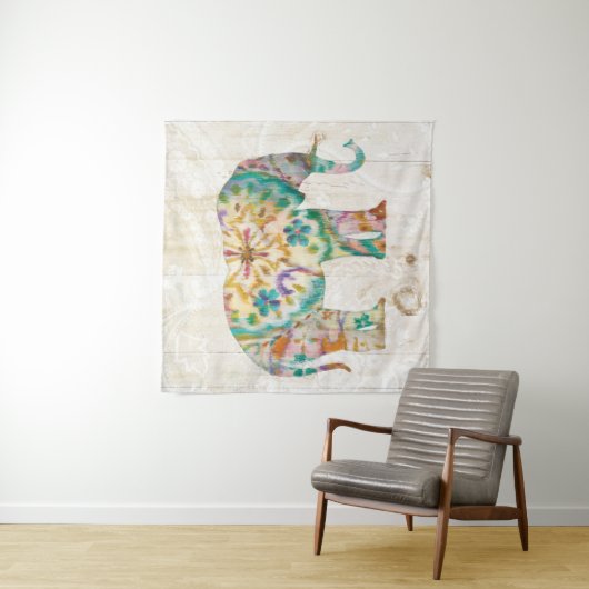 Boho Paisley Elefant I Wandteppich (Beispiel)