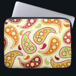 Boho Paisley Elektronik-Tasche Laptopschutzhülle<br><div class="desc">Eine Elektroniktasche,  die einen Paisley-Entwurf im boho kennzeichnet,  inspirierte Schatten von rosa,  von Grünem,  Burgunder,  Orange und Gelb.</div>