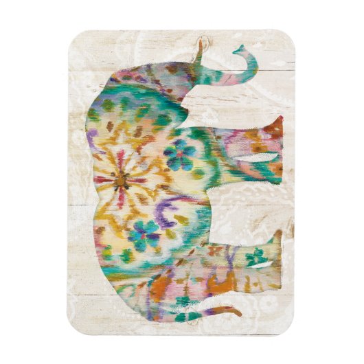 Boho Paisley Elephant I Magnet (Vertikal)