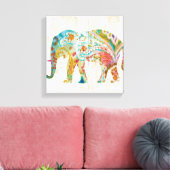 Boho Paisley Leinwanddruck (Insitu (Wohnzimmer))