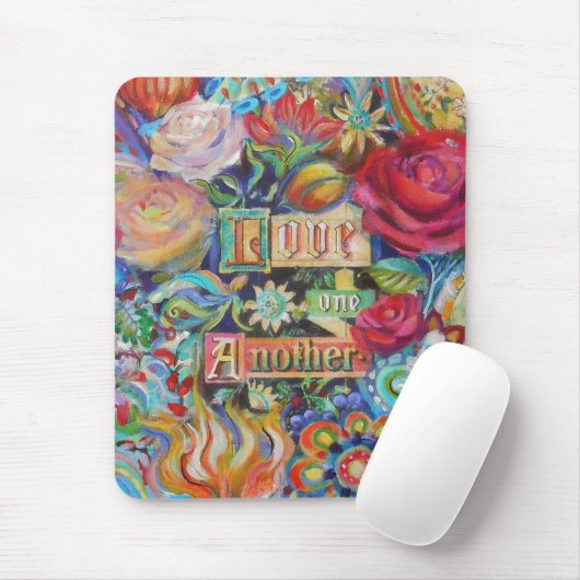 Boho Paisley Liebe Mousepad (Mit Mouse)