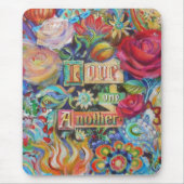 Boho Paisley Liebe Mousepad (Vorne)