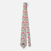 Boho Paisley Mehrfarbiges Mädchen-Muster Monogramm Krawatte (Vorderseite)