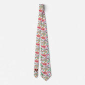 Boho Paisley Mehrfarbiges Mädchen-Muster Monogramm Krawatte (Rückseite)