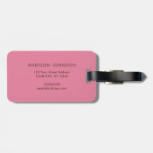 Boho Paisley Multicolor mädchenhaft monogramm Gepäckanhänger (Rückseite horizontal)