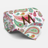 Boho Paisley Multicolor mädchenhaft monogramm Krawatte (Gerollt)