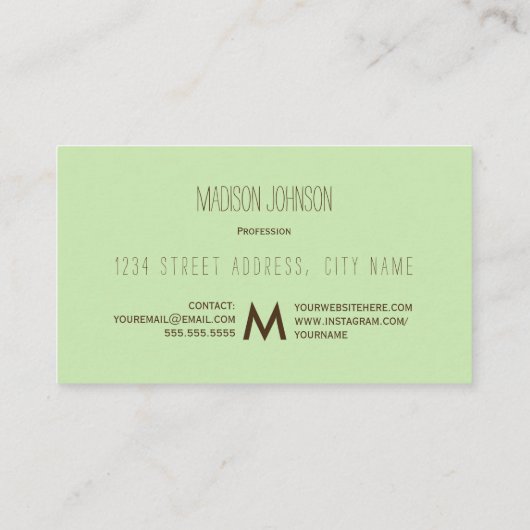 Boho Paisley Multicolor mädchenhaft monogramm Visitenkarte (Rückseite)