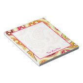 Boho Paisley Personalisiert Notepad Notizblock (angewinkelt)