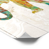 Boho Paisley Poster (Ecke)