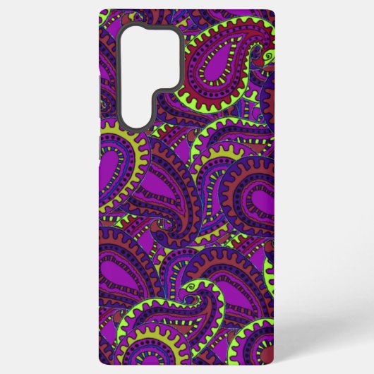 Boho Paisley Samsung Galaxy Hülle (Rückseite)