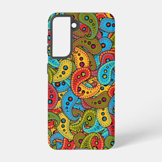 Boho Paisley Samsung Galaxy Hülle (Rückseite)