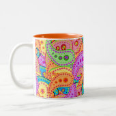 Boho Paisley Zweifarbige Tasse (Links)