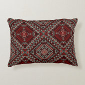 Boho palästinensisches Pillow - Bohemisch Tatreez Dekokissen (Vorderseite)