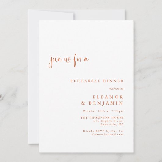 Boho Palm Botanische Probe Einladung (Vorderseite)