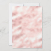 Boho Palm Dusty Pink Roses Navy Blue Wedding Save The Date (Rückseite)