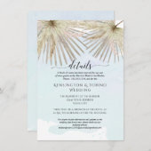 Boho Palm Jungle Foliage Einladung (Vorne/Hinten)