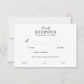 Boho Palm Leaf Greenery UAWG horizontal RSVP Karte (Vorderseite)