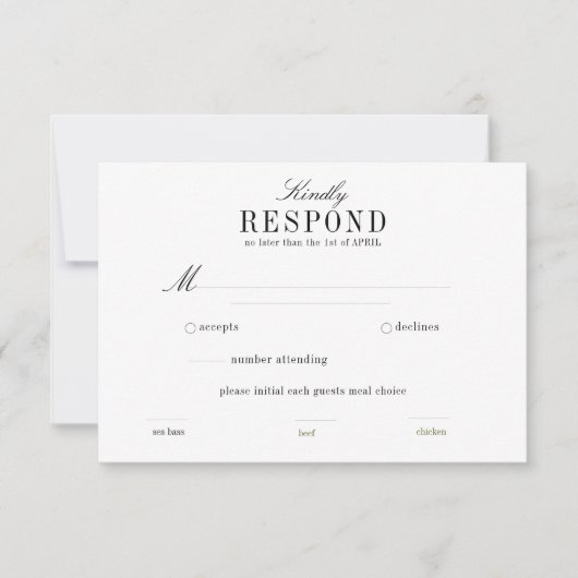 Boho Palm Leaf Greenery UAWG horizontal RSVP Karte (Vorderseite)