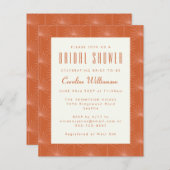 Boho Palm Leaf Rust Botanisches Brautparty (Vorne/Hinten)