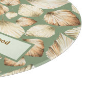 Boho Palm Leaf Scripting Blessing Schneidebrett (Ecke)
