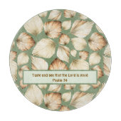 Boho Palm Leaf Scripting Blessing Schneidebrett (Vorderseite)