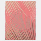 Boho Palm Pattern Fleecedecke (Vorderseite)