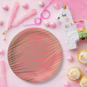 Boho Palm Pattern Pappteller (Party)