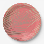Boho Palm Pattern Pappteller (Vorderseite)