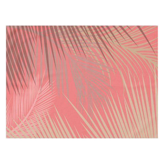 Boho Palm Pattern Tischdecke (Vorderseite (Horizontal))