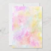 Boho Palm Spaß Pool Party Skript-Wirbel Sweet 16 Einladung (Rückseite)