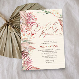 Boho Palm Tropical Foliage Bridal Brunch Einladung