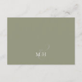 Boho Palm Verlasse botanische Foliage QR Code UAWG Begleitkarte (Rückseite)