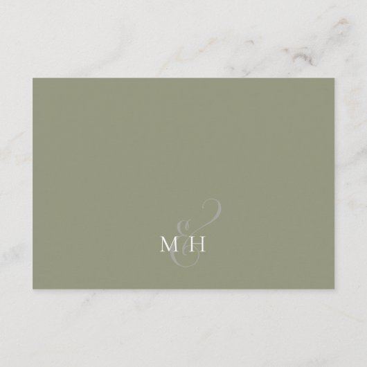 Boho Palm Verlasse botanische Foliage QR Code UAWG Begleitkarte (Rückseite)