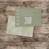 Boho Palm Verlasse botanische Foliage QR Code UAWG Begleitkarte
