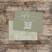 Boho Palm Verlasse botanische Foliage QR Code UAWG Begleitkarte