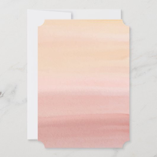 Boho Pampas Baby Dusche einladen Blush Floral Einladung (Rückseite)