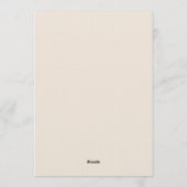 Boho Pampas Baby Shower Invitation ,Neutral Modern Einladung (Rückseite)