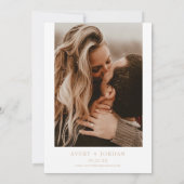 Boho Pampas Beige Grass Save the Date Einladung (Rückseite)