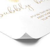 Boho pampas - Bubbly Bar Poster (Ecke)