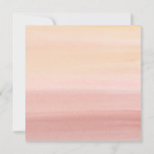 Boho Pampas Chic Baby Shower Einladung für Mädchen (Rückseite)