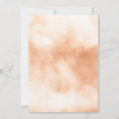 Boho Pampas Dusty Pink Roses Wood Pumpkin Wedding Save The Date (Rückseite)