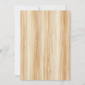 Boho Pampas Eukalyptus Gold Taufe Einladung (Rückseite)