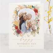 Boho Pampas Floral Happy Mother Day Card Karte (Gelbe Blume)