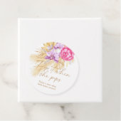 Boho pampas gras - Baby-Dusche Pop Geschenkanhänger (Beispiel)