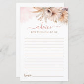 Boho Pampas Gras Blumenempfehlung zur Mama auf Kar (Vorne/Hinten)