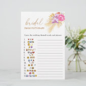 Boho pampas Gras Brautparty Emoji pikant (Stehend Vorderseite)